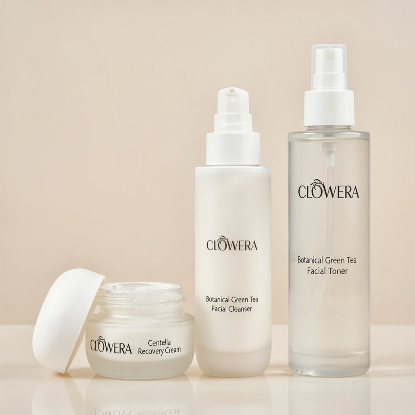 Hydrating skincare routine set for sensitive skin barrier repair