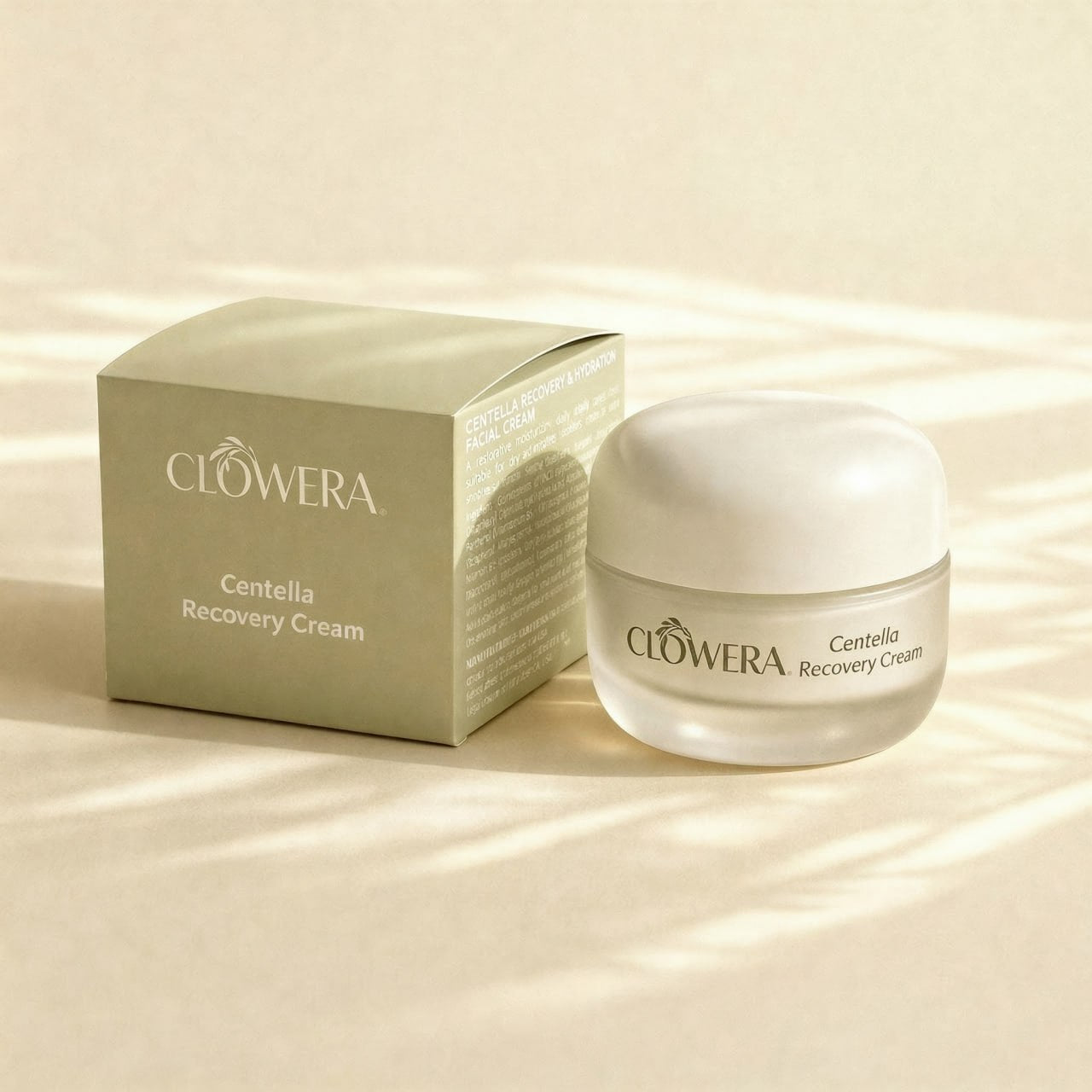 centella cream application