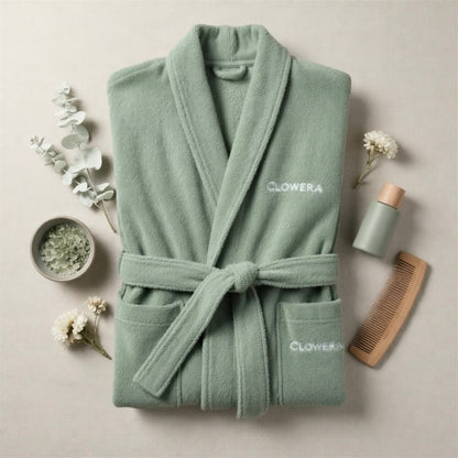 cotton robe for skincare routine