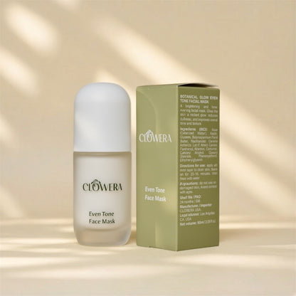glow face mask skincare jar