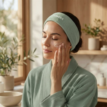 skincare headband for makeup and facial care