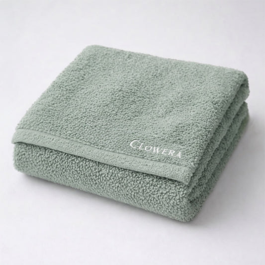 soft cotton face towel for sensitive skin skincare routine